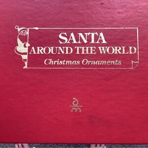 Franklin Mint Santa Around the World Christmas Ornaments- 18 pieces!